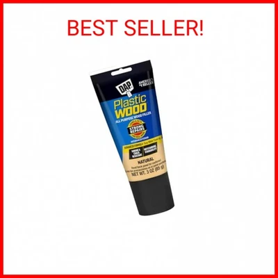 DAP Plastic Wood All Purpose Latex Wood Filler, Natural, 3 Oz (7079800580)
