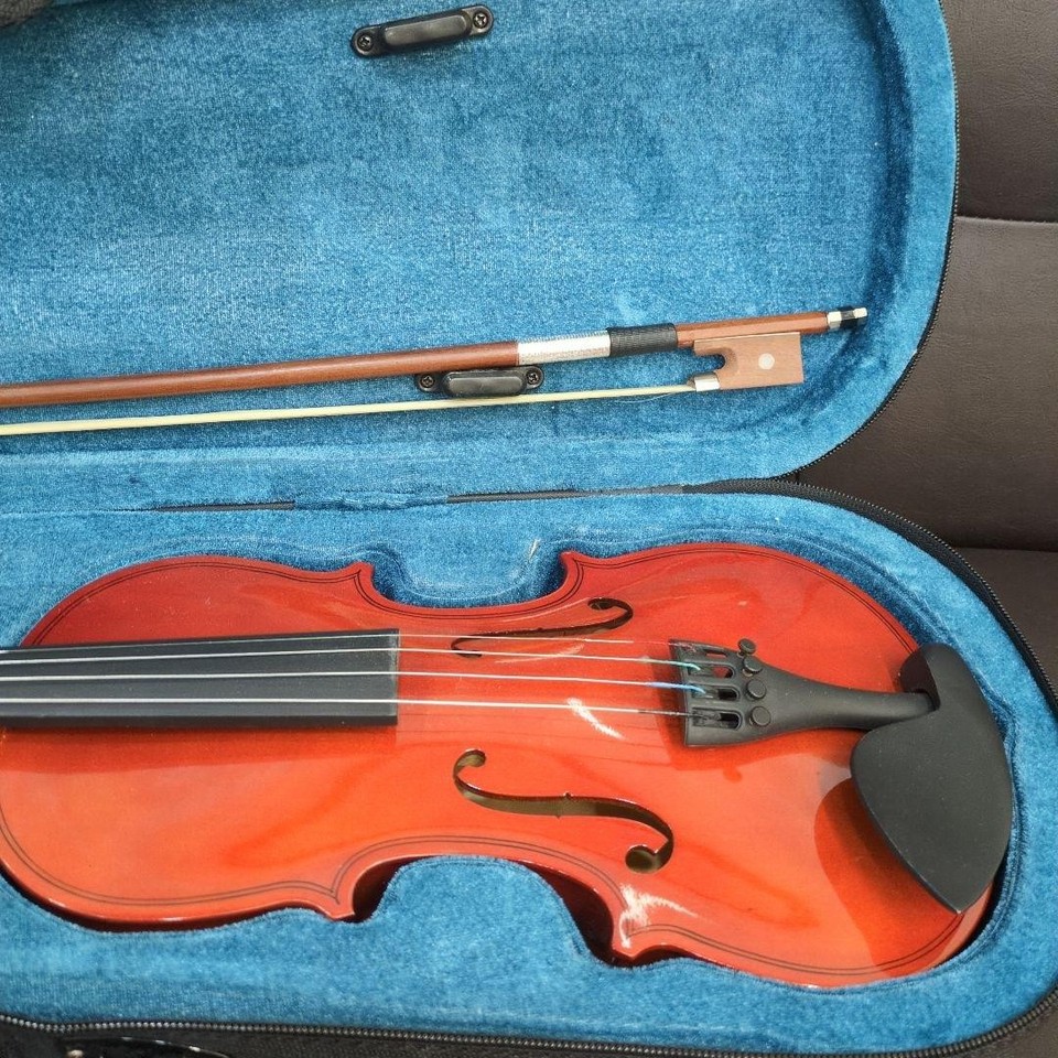 Orange violin body with soft case | eBay