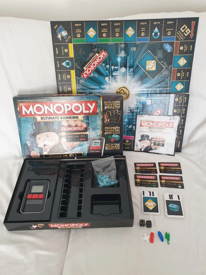 Monopoly Ultimate Banking Board Game Hasbro 2015 Complete - Image 2 of 4