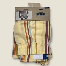 Old Navy Men’s Soft-Washed Boxer Shorts 3.75” Inseam Striped Size S M L XL XXL