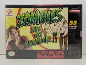 Zombies Ate My Neighbors (Super Nintendo, SNES, 1993) W/ Box + Inserts No Manual