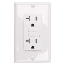 GFCI Outlet 20A, GFI Electrical Receptacle with LED Indicator, 20A9245