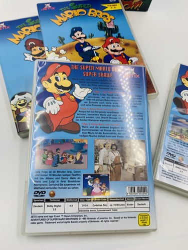The Super Mario Bros Super Show DVD Box 4 DVDs 12 Folgen 1990 PAL - Picture 4 of 4