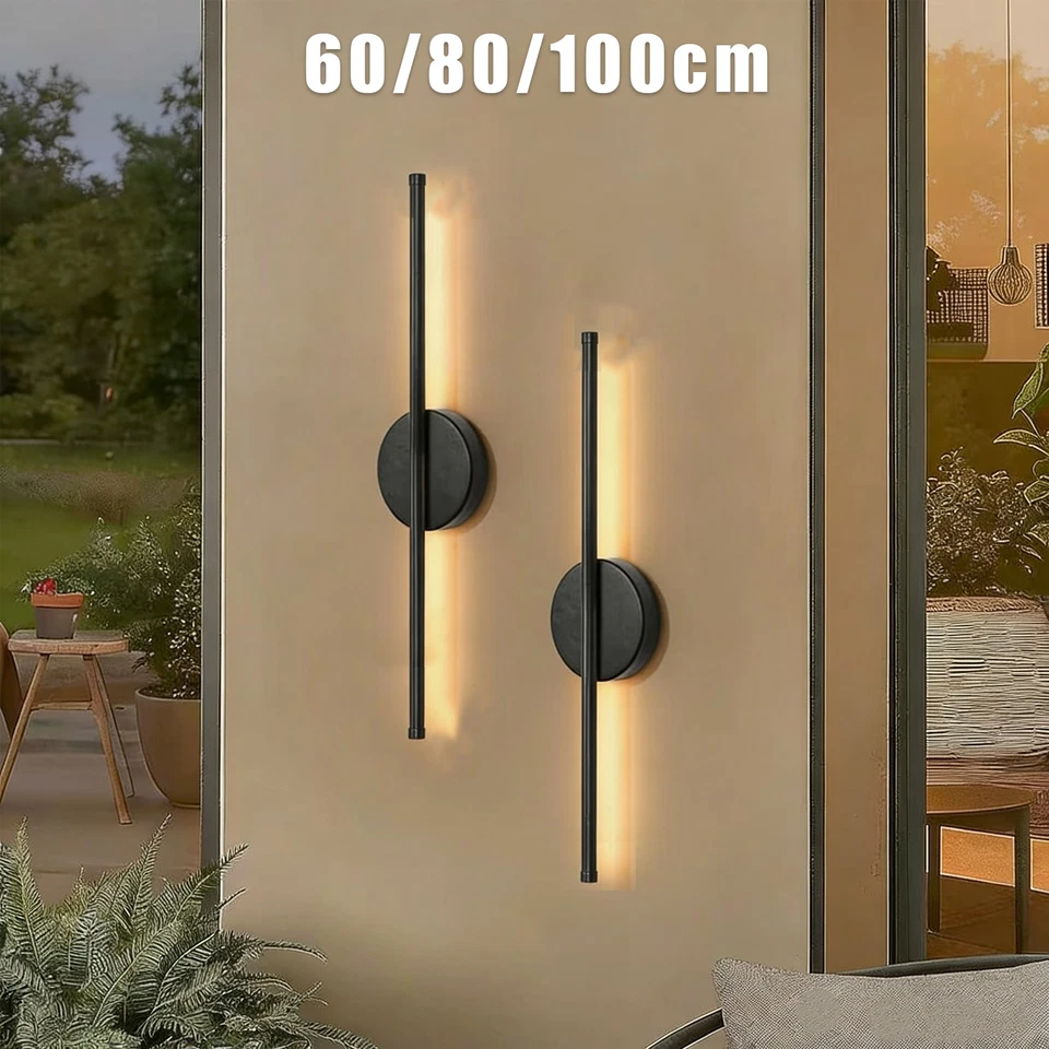 1/2Pc LED Wall Light Long Decor Light Sconce 3 Colors Long Strip Exterior Light