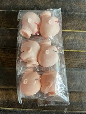 Lot of 6 Vintage Style Soft Vinyl Baby Doll Heads Earrings