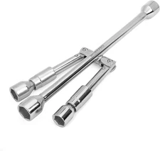 WORKPRO 14-Inch Universal Folding Lug Wrench 4-way Cross Wrench For Easy Storage