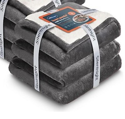 Silent Night Heat Genie Self Heating Riesendecke Kuschelig Warm Sherpa Fleece Überwurf