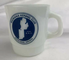 Vintage Galaxy  AKC Dog Show Award Coffee Cup Mug AKC Michiana Kennel Club