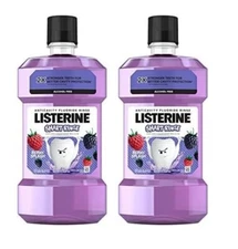 Listerine Smart Rinse Kids Alcohol-Free Anticavity Fluoride Mouthwash for Cavity