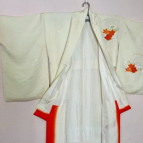 Vintage Kimono Yukata Women's Crane White Elegant Glamorous Elegance Pretty0616 - Picture 5 of 22