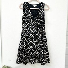 Everly Faux Wrap Sleeveless Fit & Flare A-Line Dress - Size M Excellent Preowned