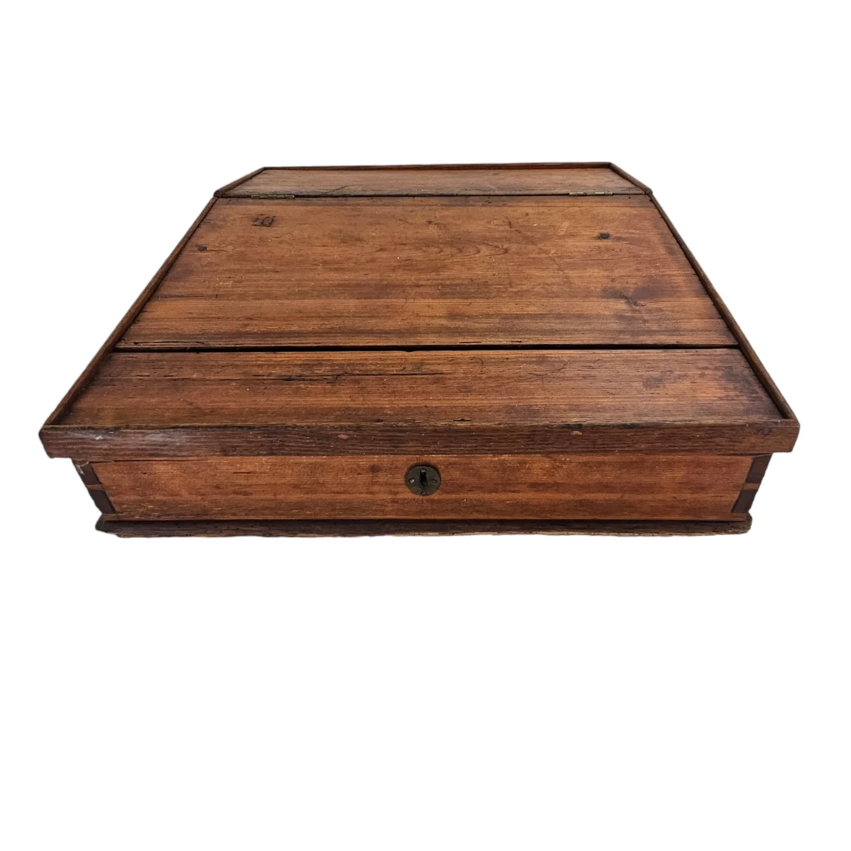 Antique Pine Sloping Clerks Writing Desk Solid Pine Furniture 19th