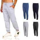 Mens Fleece Cuff Hem Bottoms Casual Joggers Track Pant Trousers Tracksuit bottom
