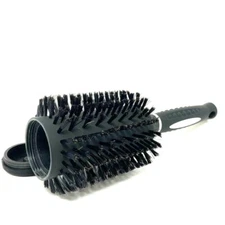 Hair brush stash container