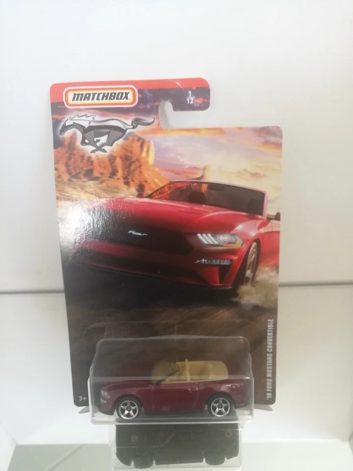 Matchbox 18 Ford Mustang Cabrio come nuovo su blister - Immagine 2 di 3