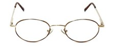 Calabria Metal Flex KIDS M Oval Reading Glasses 1.00 Gold/Demi Tortoise Havana