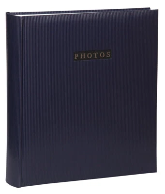 Elegance Fotoalbum in Blau 29x32 cm 100 Seiten Jumbo Foto Album Buchalbum