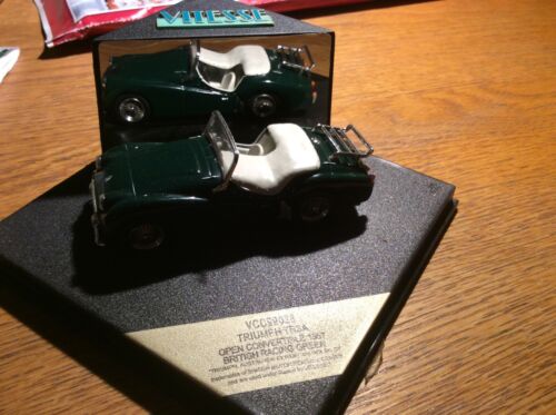 VITESSE LTD 1 of 2000 TRIUMPH TR3A,1:43. MIB/BOXED. RARE.British Racing Green - Picture 1 of 2