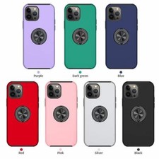 For 17 Pro 16 15 14 13 12 iPhone Shockproof Ring Stand Rugged Armor Cover Case