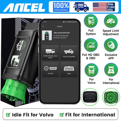 Bluetooth Heavy Duty Truck Diagnostic Adjust Idle Speed Limit for International