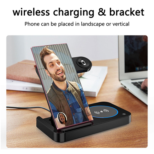 4 IN 1 Foldable Wireless Charger Fast Charging Station for Samsung S25 Watch 8 7 - Picture 8 of 17