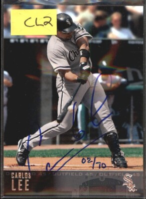 2004 SP Authentic Buybacks Autograph #CL2 Carlos Lee 04 UD/70 - NM-MT
