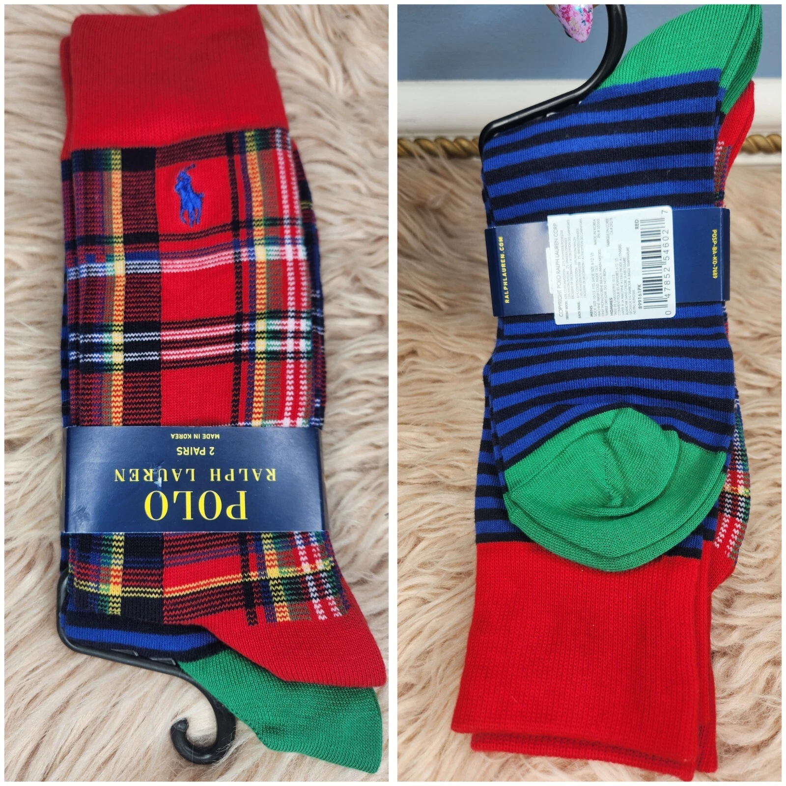 NWT POLO RALPH LAUREN SOCKS - SET OF 2