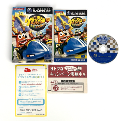 Crash Bandicoot Nitro Kart Nintendo GameCube Japanese Complete
