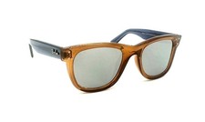 Ray Ban Wayfarer Reverse Transparent Brown/ Mirror Sunglasses 0502S 6711/GA 53mm