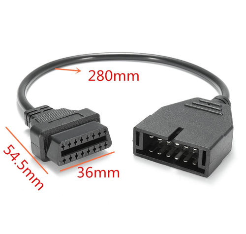 Cable adaptador convertidor OBD1 a 16 pines OBD2 para escáner de diagnóstico GM C - Imagen 7 de 12