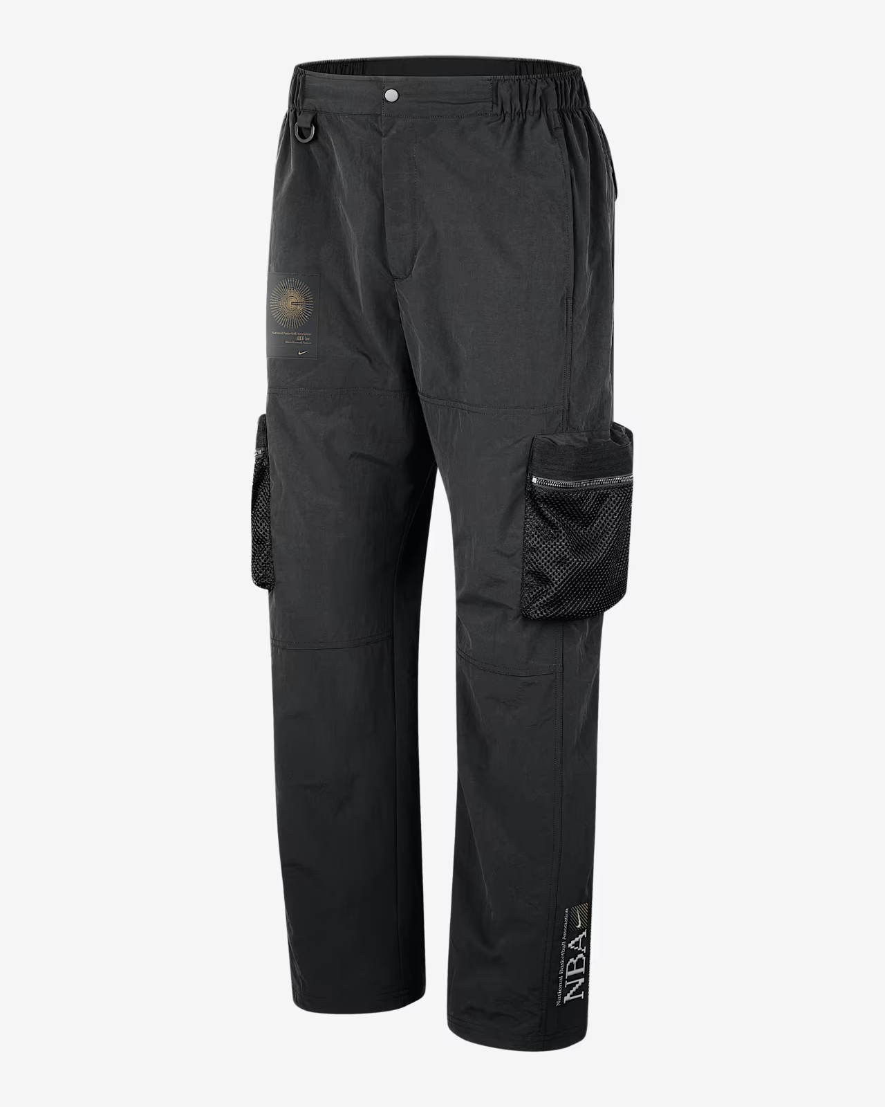Nike NBA Black Cargo Sweatpants Mens Size S Loose Fit New $120