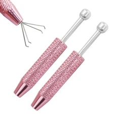 Bonsicoky 4-Prong Piercing Ball Grabber Tool - 1 Pack Stainless Steel Tweezer...