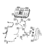 Genuine Mopar Battery Negative Wiring 68273294AC