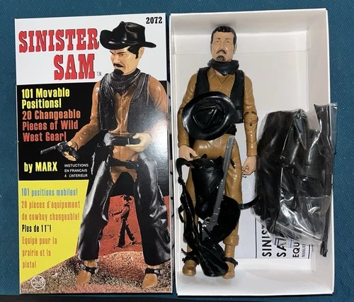 Marx Johnny West Canadian Sinister Sam Cobra Boxed With Accessories