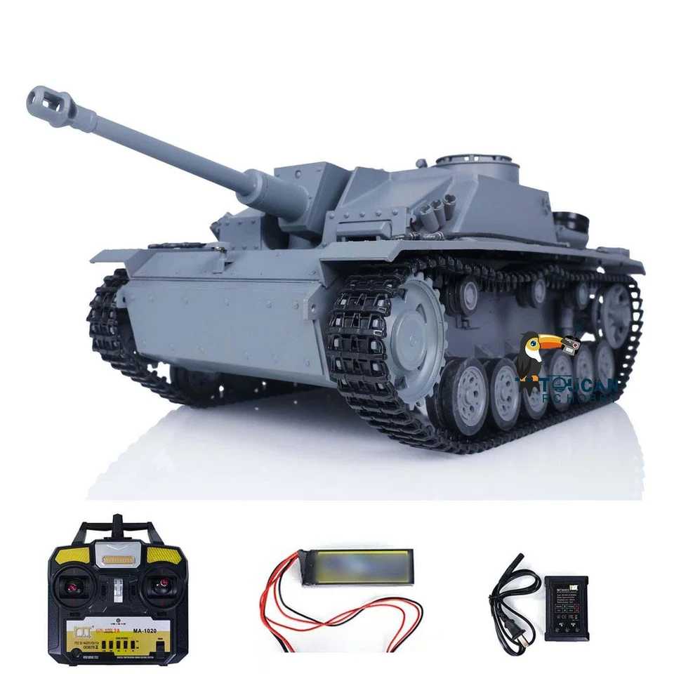 Mato 1/16 RC Almost Full Metal Stug III Tank Infrared Barrel Recoil 1226 RTR - Image 3 of 4