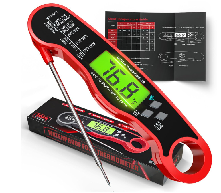 AWLKIM® Digital Meat Thermometer for Cooking, Instant Read Food Thermometer wit