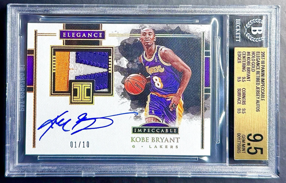 BV$500超え? K.ブライアント 15枚限定 直筆サインカード 2017 Kobe Bryant Basketball 2017-18 Season Serial Numbered Sports