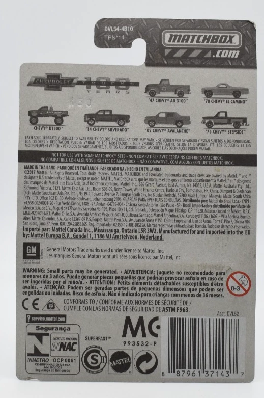 Matchbox Superfast 1970 Chevy El Camino Pickup verde. 100 anni di Chevrolet... - Immagine 2 di 2