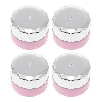 4 Stück Mini-Nagellackflaschen, Nagelkleber-Gel-Gläser, leere Kosmetikbehälter