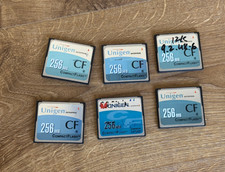 Lot of 6 - 256MB CF Compact Flash Memory Card Tested Works