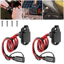 2x 10AWG SAE Male to Female Cable 3.3FT Quick Connector Harness for Solar Panel