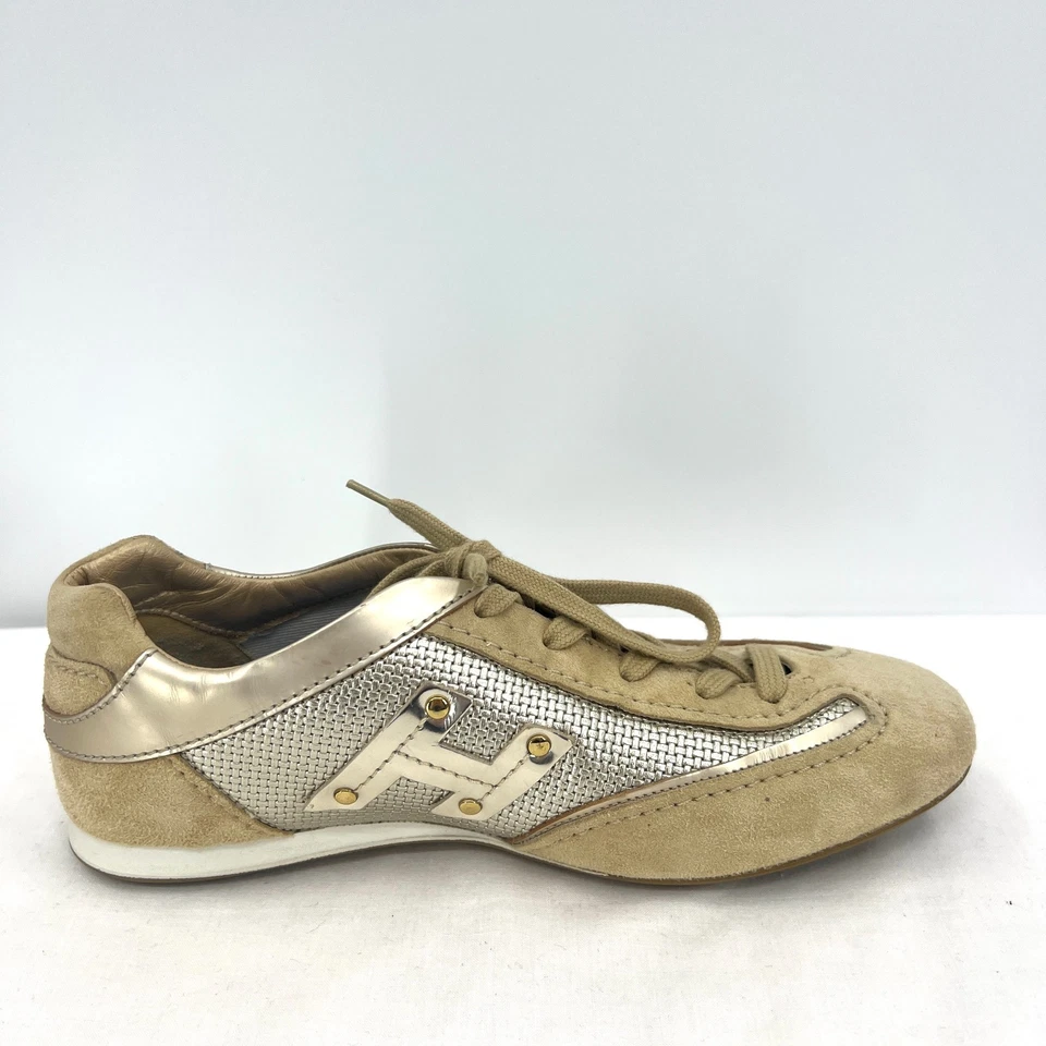 Zapatilla deportiva Hogan Olympia H Flock con gamuza y acabado metálico para mujer 6 Foto 3 de 4