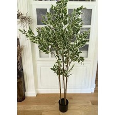 New 6FT Artificial Ficus Tree with black Planter