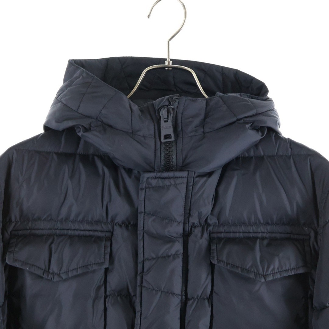 HERNO Double Zip Full Snap Button Down Coat Black… - image 3