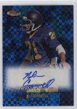 2024 Finest Flashback Blue Checkerboard Refractor 32/99 Nolan Cromwell Auto 1t2r