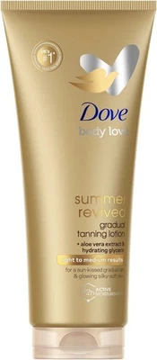 Dove Light to Medium Self Tan Lotion 1 Gradual Lotion For Sun-Kissed 200ML UK