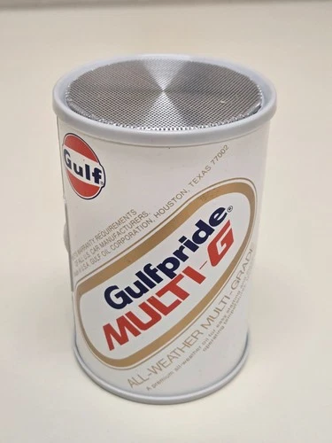 "NICE" VINTAGE GULF OIL (GULF MULTI-G OIL CAN RADIO) (NEVER USED) w/NR! L@@K!!!