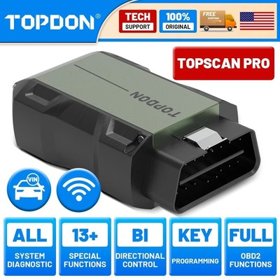 2025 TOPDON TopScan PRO Key Programmer Bi-Directional Control Diagnostic Tool