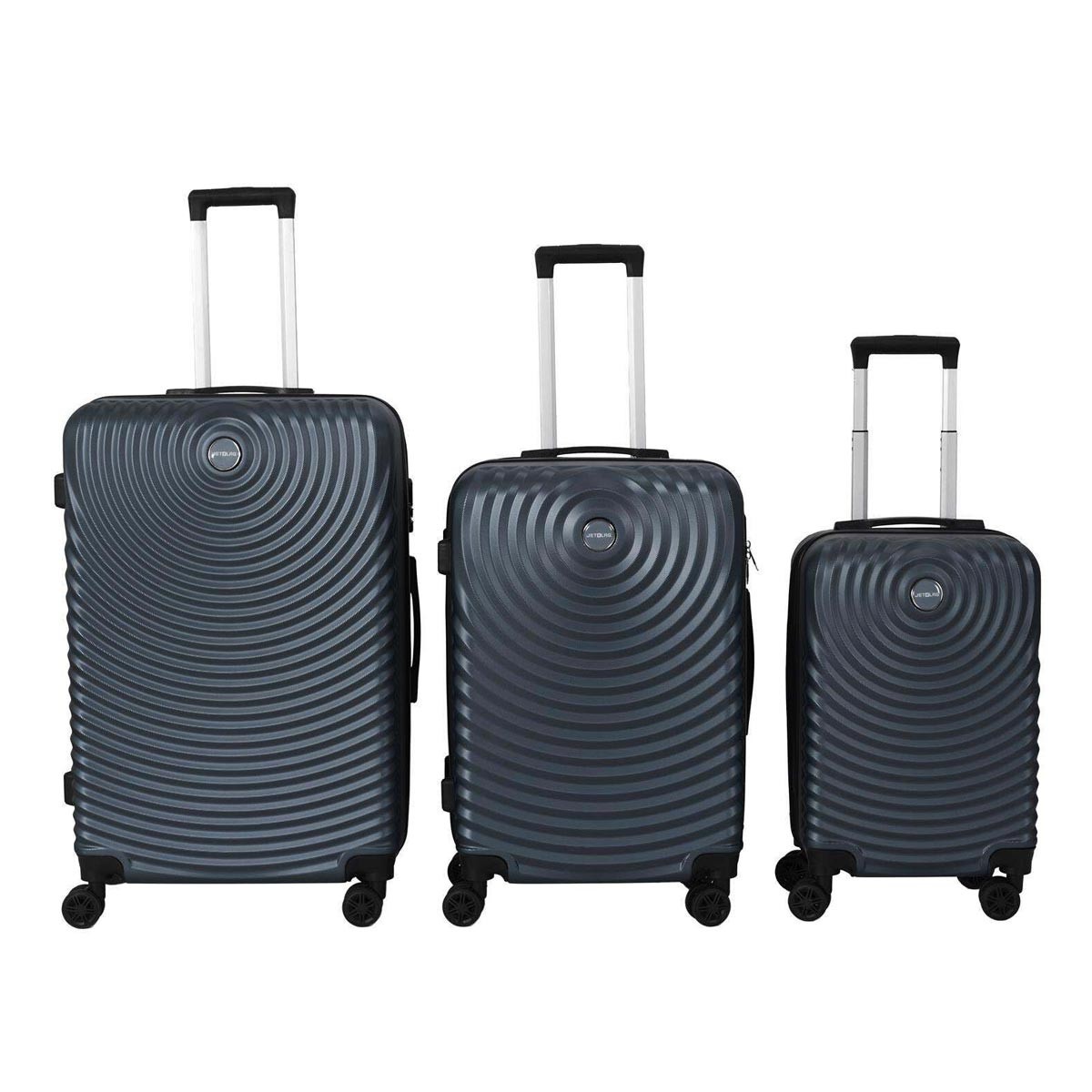 Ensemble de 3 Valises Barcelone 95L Bleu Finition Premium et Robuste