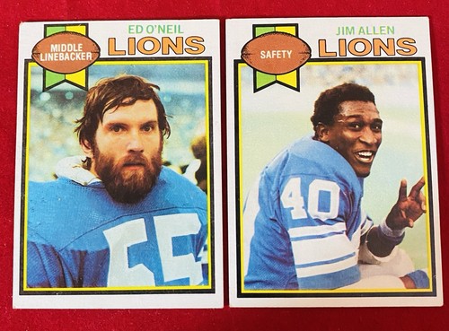 Vintage 1979 Topps Trading Cards Lot Detroit Lions Mixed Player Lot EX - Bild 7 von 17